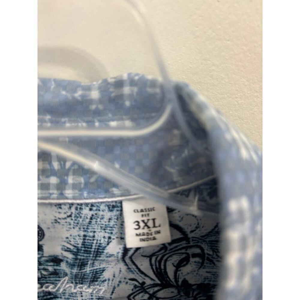 ROBERT GRAHAM Shirt 3XL Classic Fit Button Blue Unique Print NWT - Picture 8 of 11